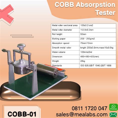 Cobb Absorbency Tester mfg|cobb tester for sale.